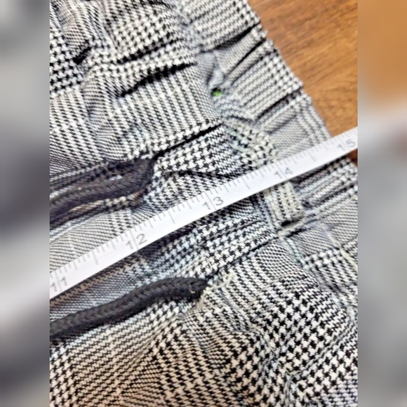 Shein houndstooth plaid drawstring pants - Picture 9 of 11